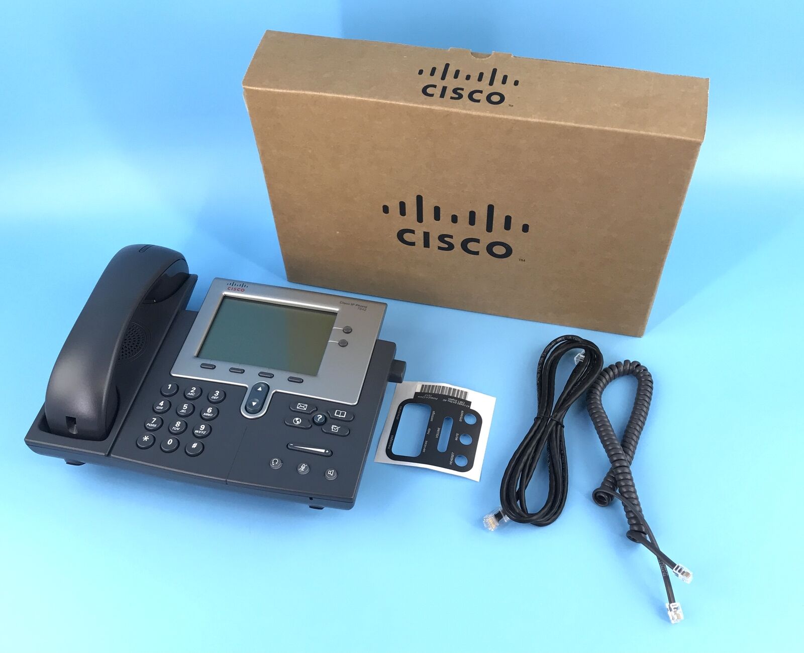 Cisco 7942G IP VoIP Telephone Phone 7942 Gray #0389