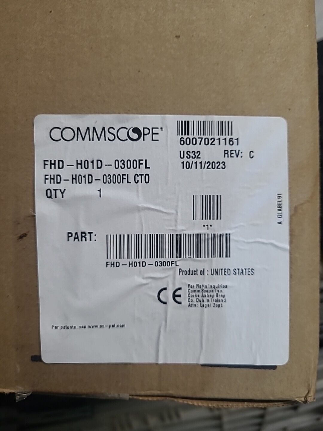 commscope fiber optic cable 300 F