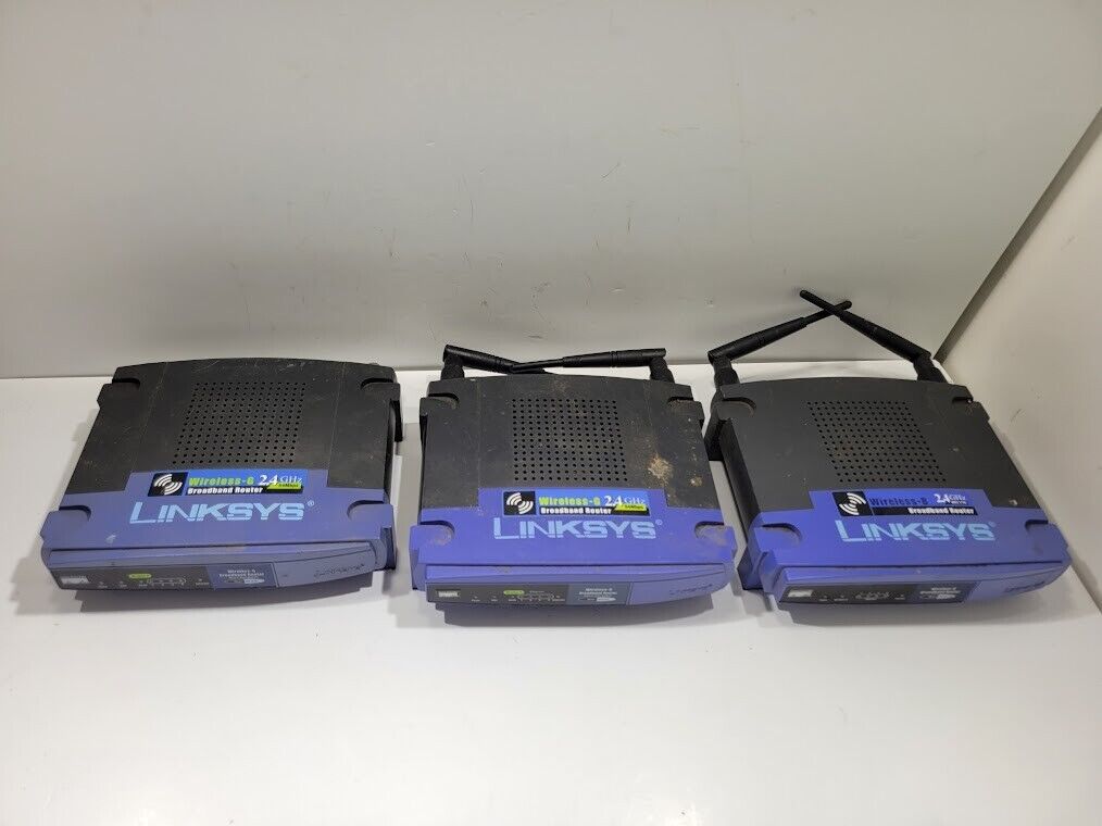 (3) LINKSYS Wireless Broadband Routers UNTESTED