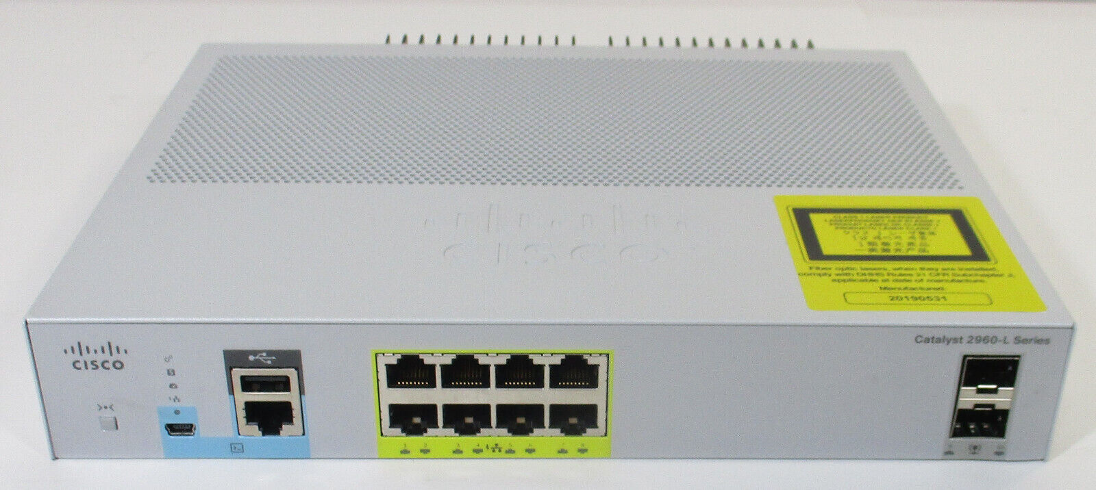 Cisco Catalyst 2960-L Series WS-C2960L-8PS-LL 8 Port PoE Switch