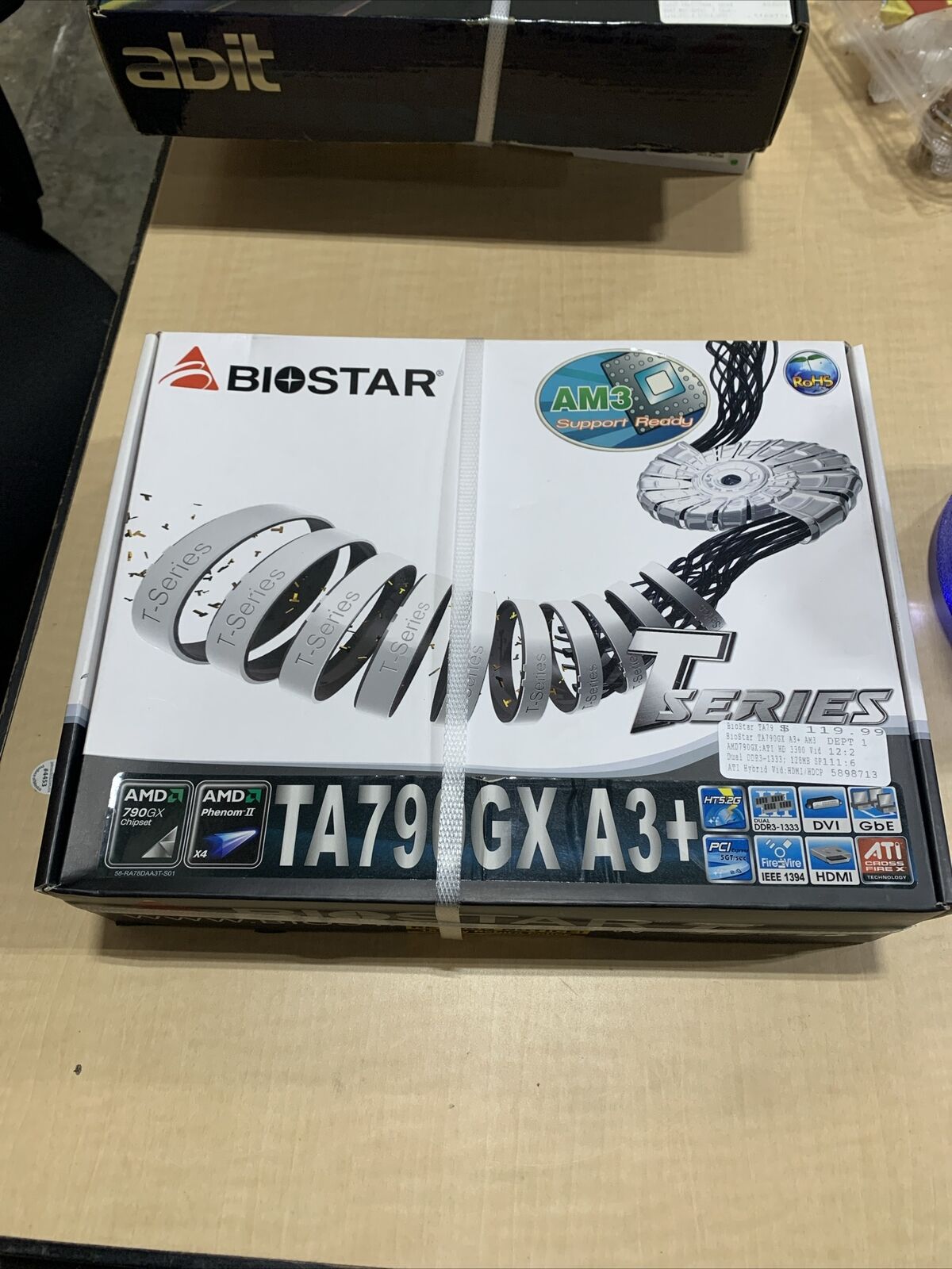 Vintage Biostar TA970GX A3+ AM3 AMD Motherboard - NEW