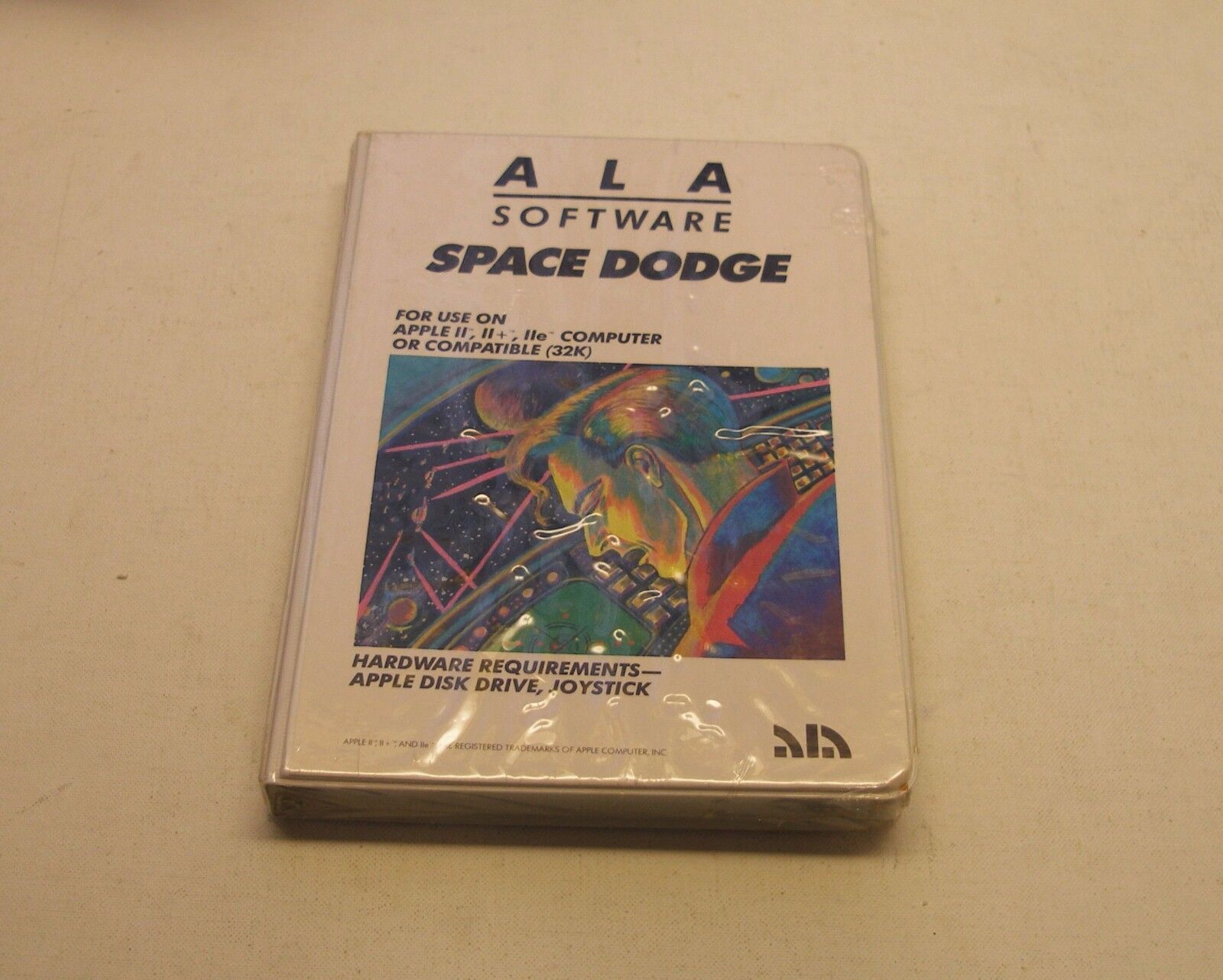 VERY RARE Space Dodge by ALA Software for Apple II+, IIe, IIc, IIGS - NEW