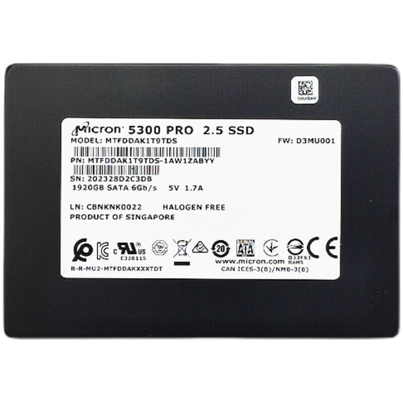1.92TB 5300 Micron PRO SSD SATA 2.5\