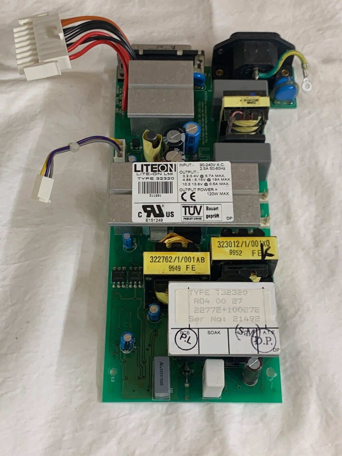 3Com 3C16980A Lite-On Type 32320 Power Supply T32320 PSU (Open Frame)