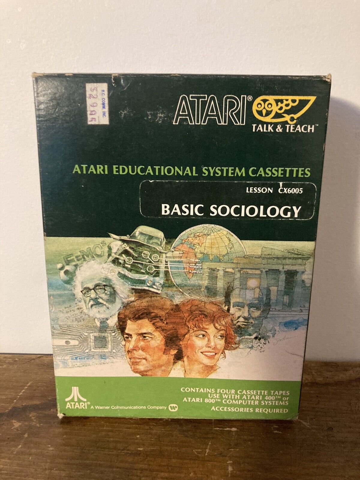 Atari Talk & Teach 400 / 800 Educational Cassettes - Basic Sociology CX6005 1979
