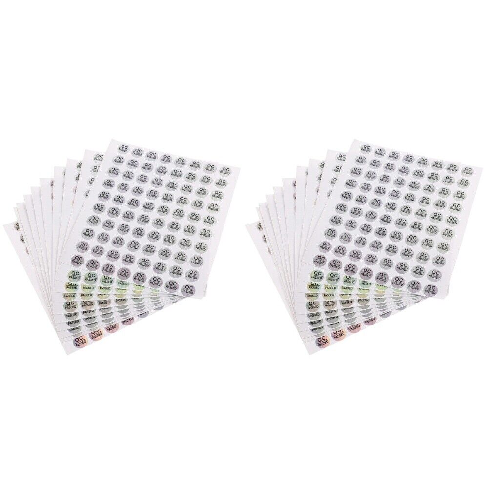  3200 Pcs Passed Sticker for Quality Test Labels Checking The Circle Applique