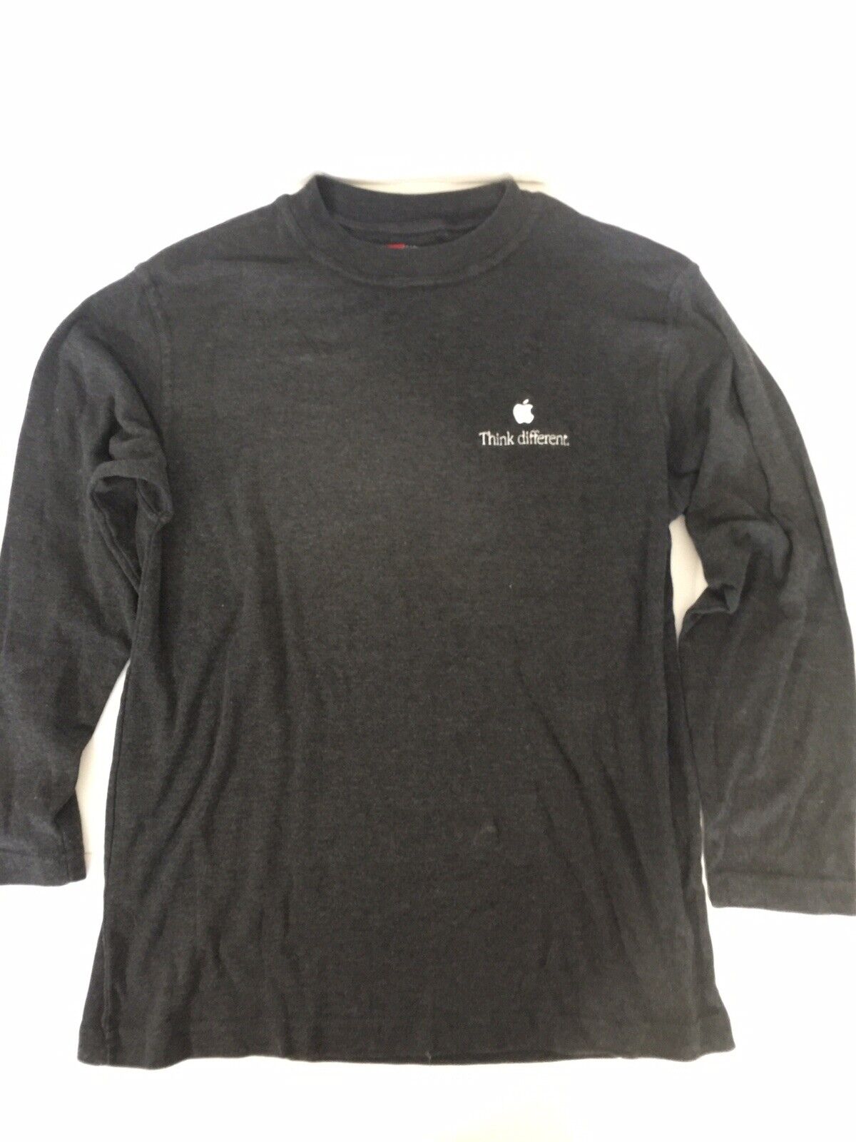 Vintage Apple Computer Employee Think Different Mock Long Sleeve Shirt Medium
