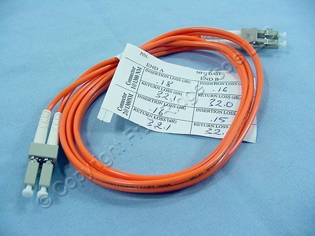 1M Fiber Optic Uplink Multi-Mode Duplex Patch Cable Cord LC LC 62.5m 62DLC-M01