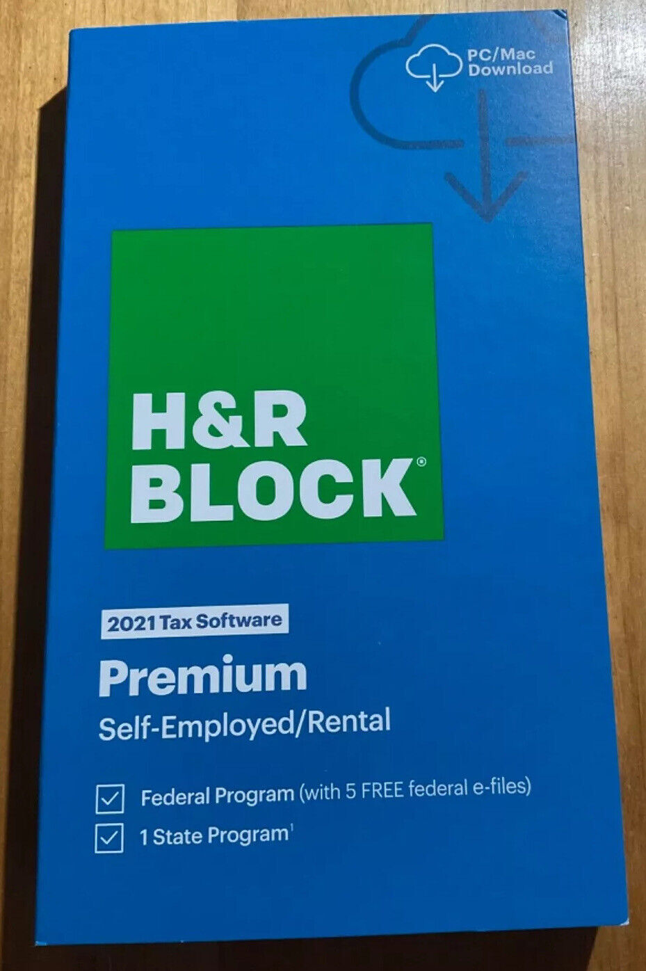 H&R Block 2021 Tax Software Premium [Physical Code by Mail]  PC/MAC New in BOX