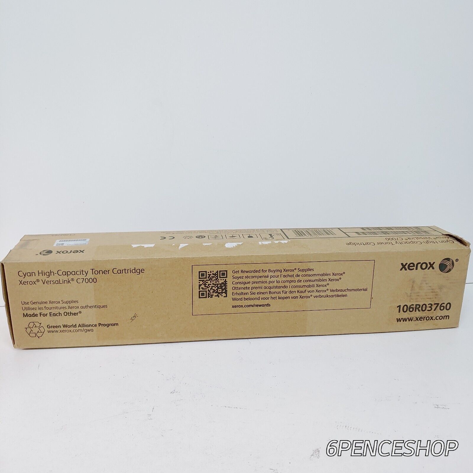 New *Deformed Box* Xerox 106R03760 Cyan High Capacity Toner Cartridge