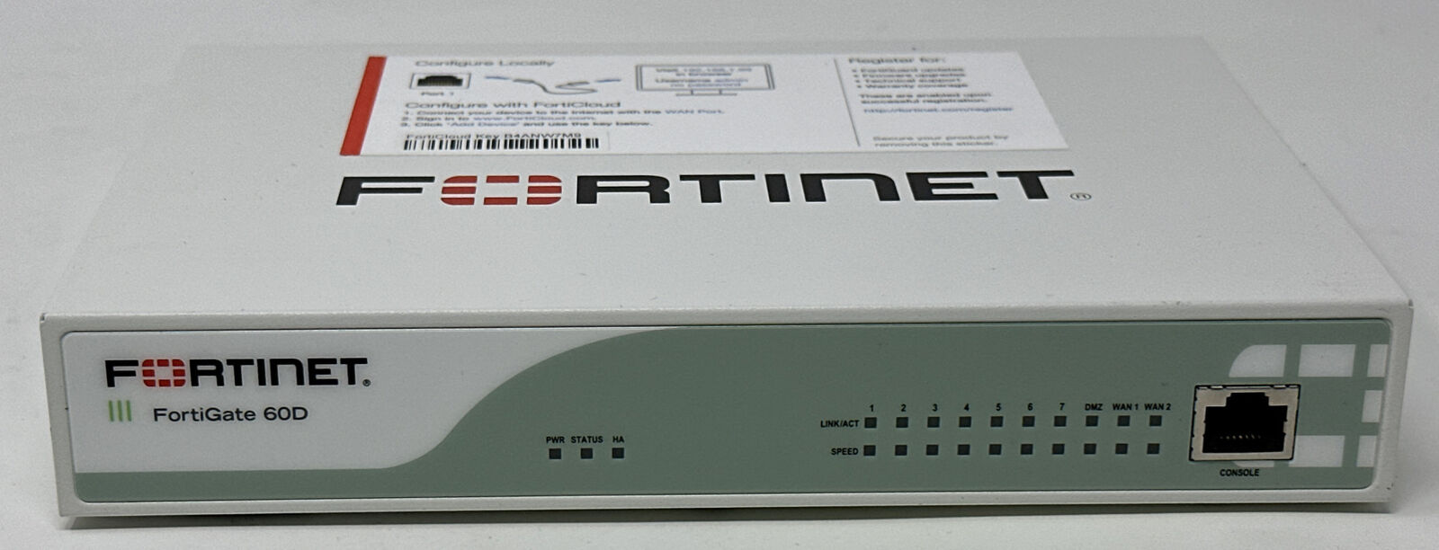 Fortinet Fortigate FG-60D Firewall Network Security Appliance v5.4.7