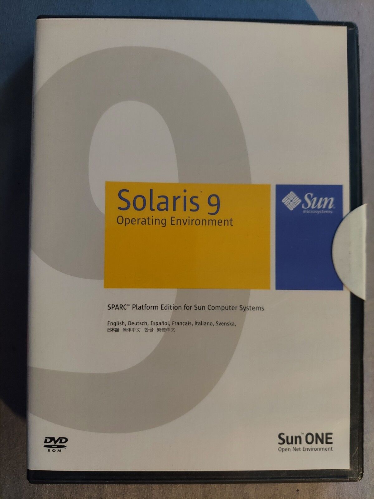 Sun OS Solaris 9 Operating Environment System SPARC Platform Edition DVD-ROM