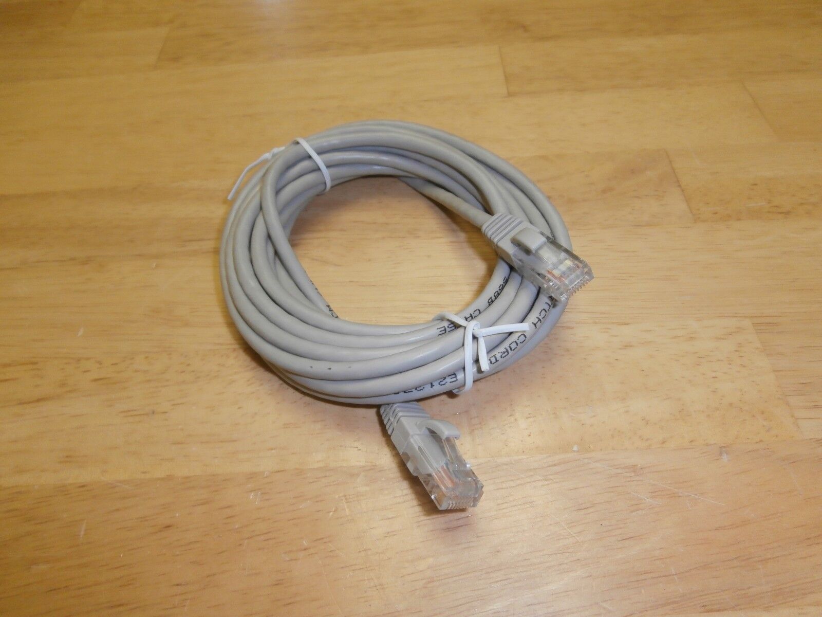14FT CAT5E LAN Ethernet Network Patch Cable,350Mhz,Grey, 4Pair,Snagless,UTP,NOS