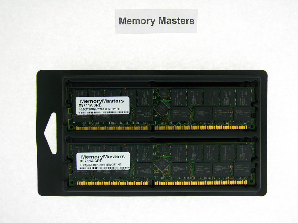 X8711A 4GB  (2x2GB) PC2700 Memory Kit Sun Ultra 45, Sun Fire V440, V215, V245