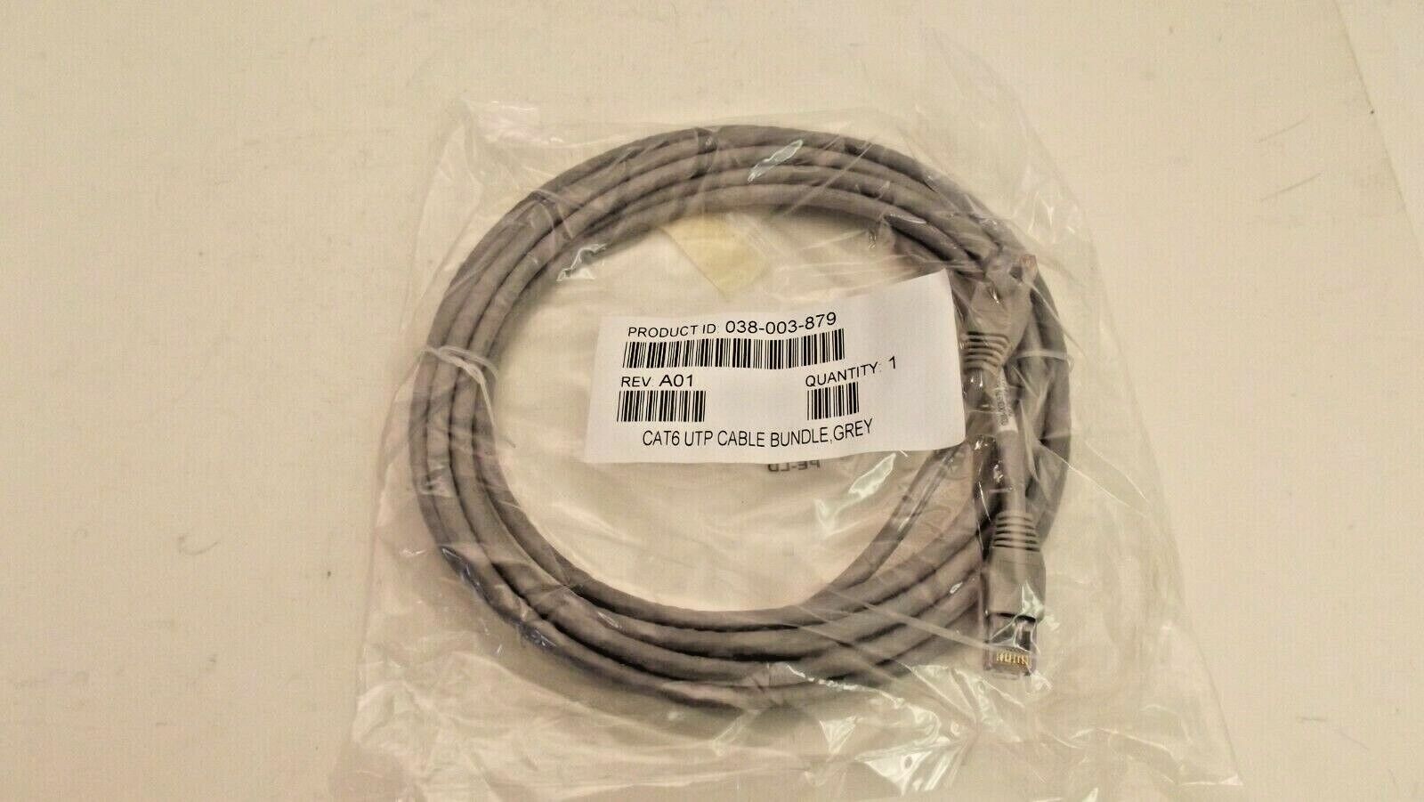 Tyco Lot of 10 AMP 1559265-1 14\' CAT 6 Plenum Patch Cables Gray Moulded NEW 45-3
