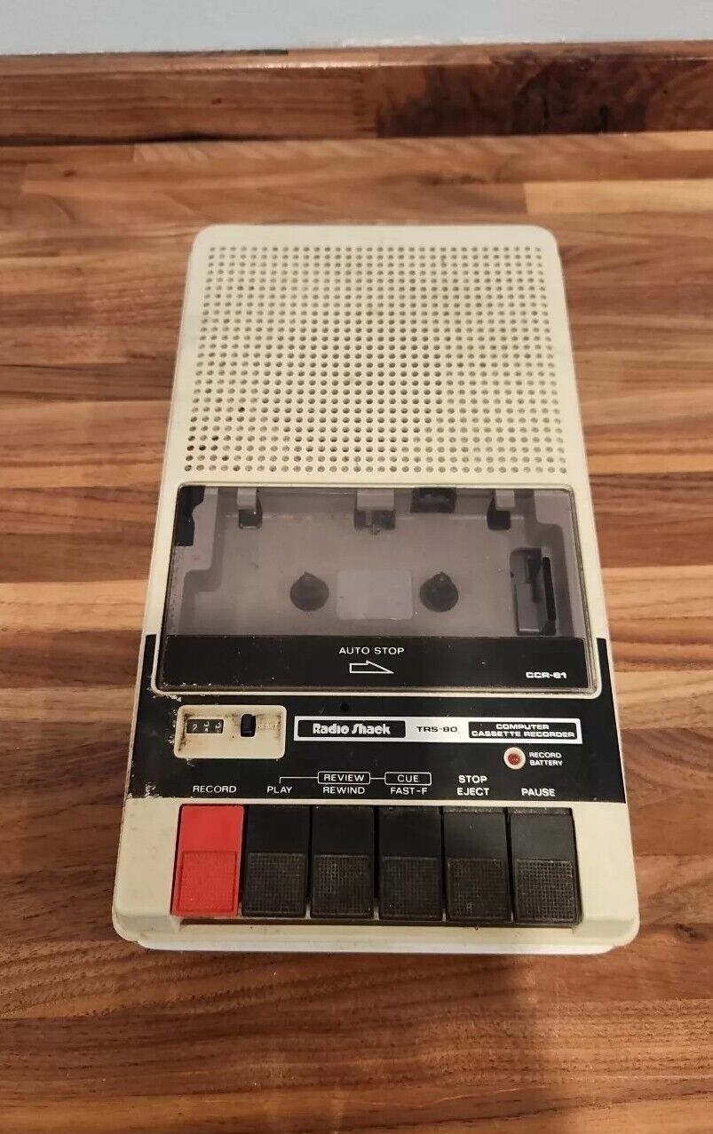 Radio Shack TANDY CCR-81 Computer Cassette Tape Recorder Model 26-1208A