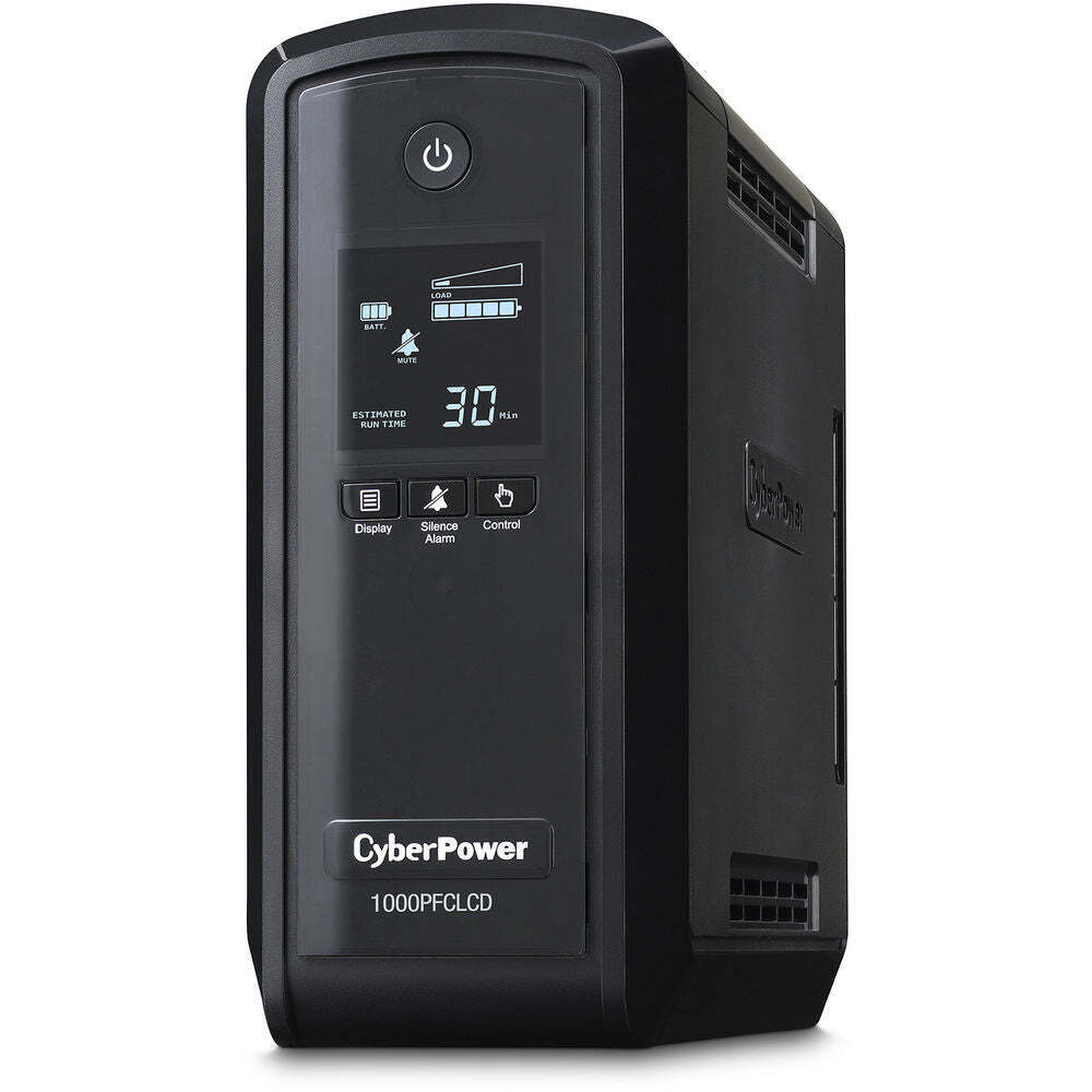 CyberPower CP1000PFCLCD-R 1000VA/600W Pure Sine Wave UPS - Certified Refurbished