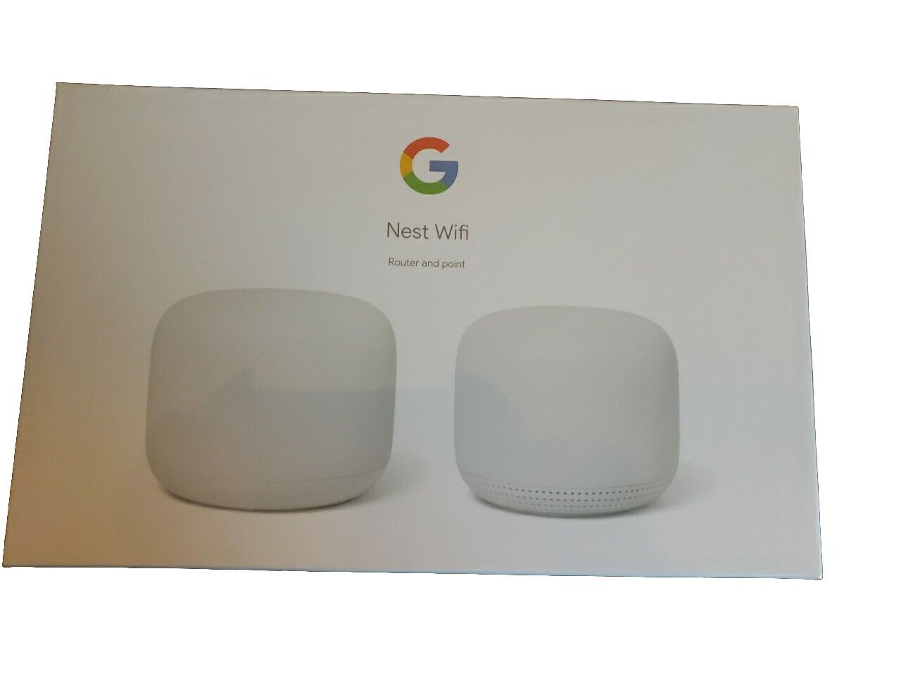 Google Nest Wifi Router and Point - Snow - NEW, SEALED IN BOX