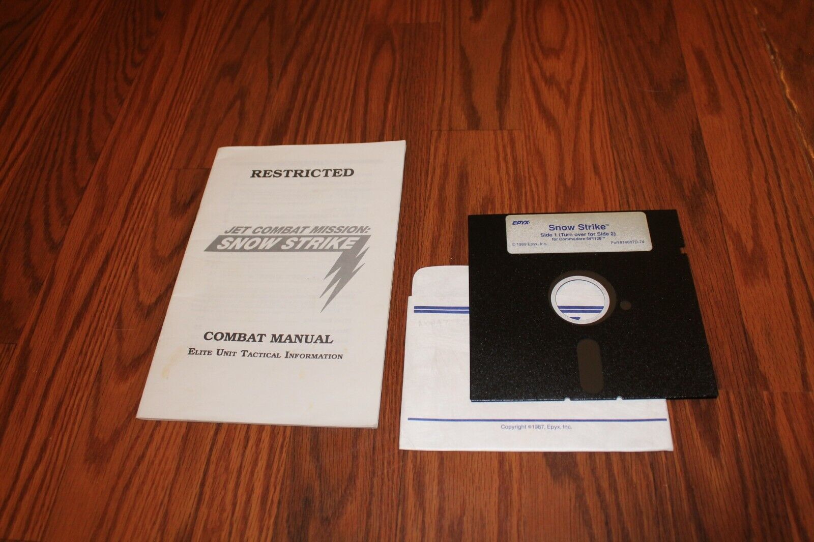 Jet Combat Mission: Snow Strike Commodore 64 Game with manual - Tested