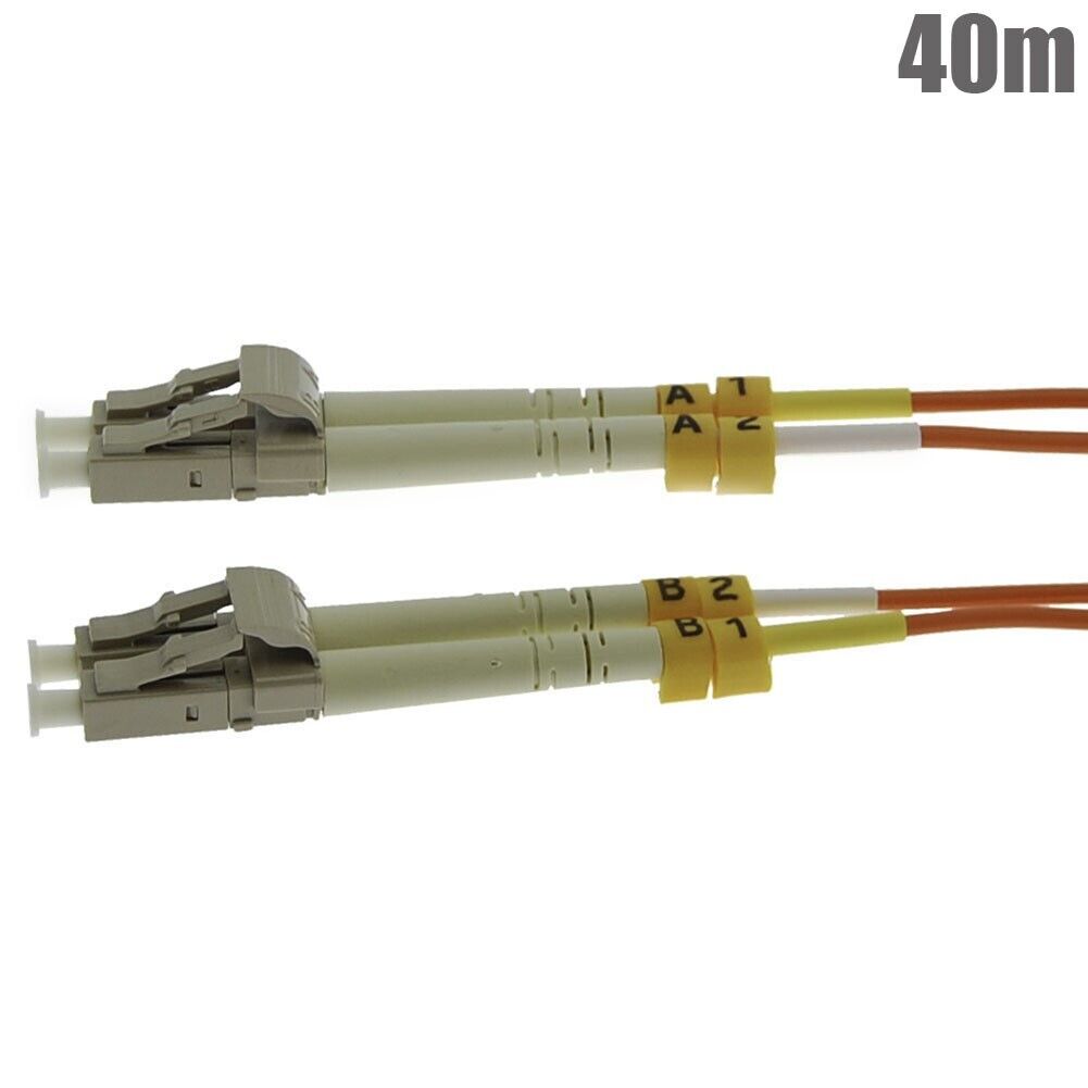 40M LC-LC Optic Duplex Multimode 62.5/125 Fiber Optical Patch Cable Cord
