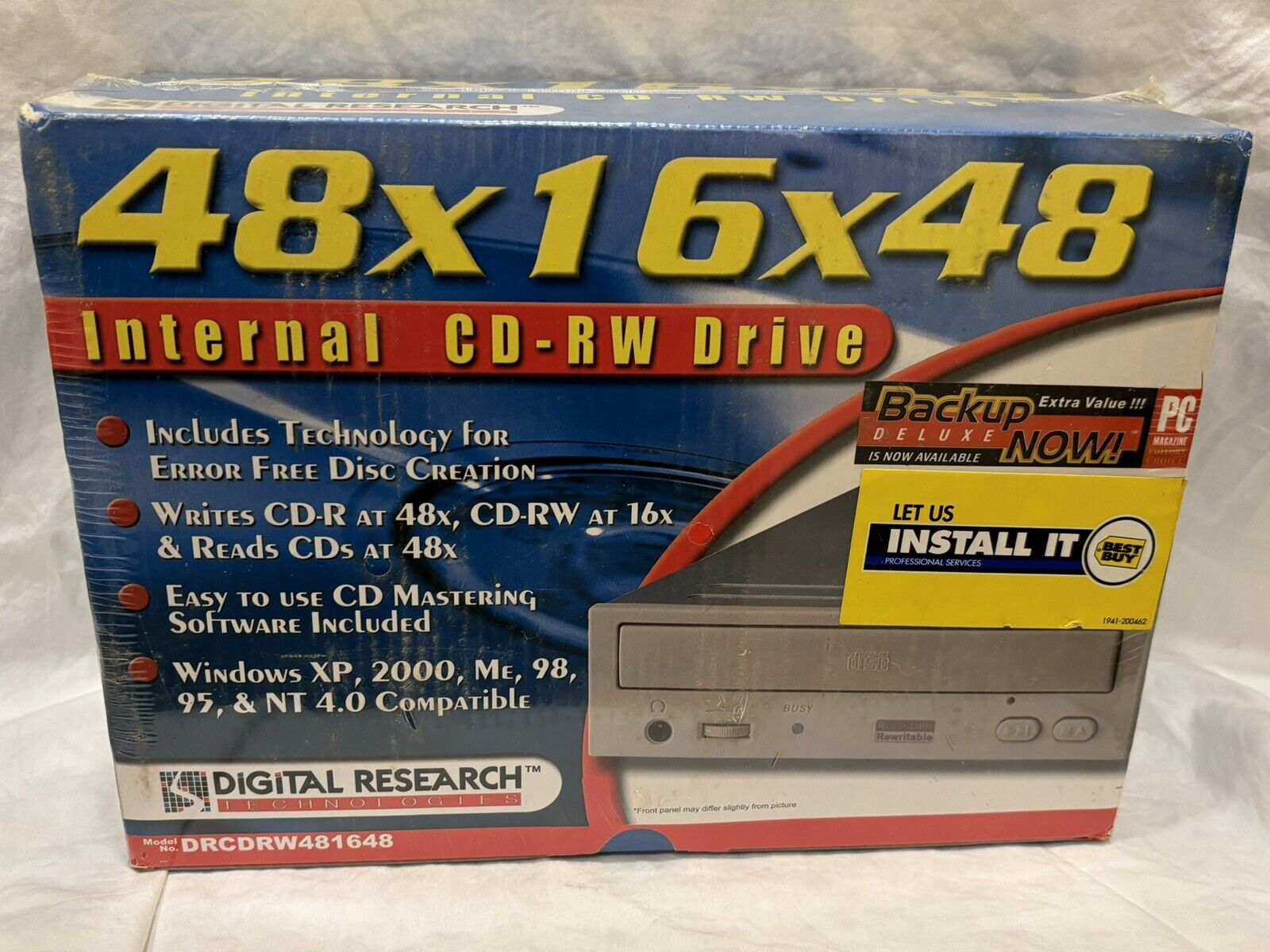 Digital Research Technologies 48x16x48 Internal CD-RW Drive New Factory Sealed