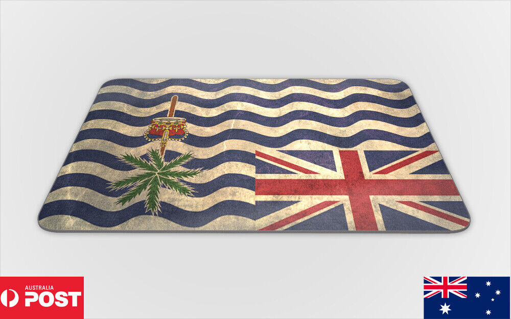 MOUSE PAD DESK MAT ANTI-SLIP|BRITISH INDIAN OCEAN FLAG