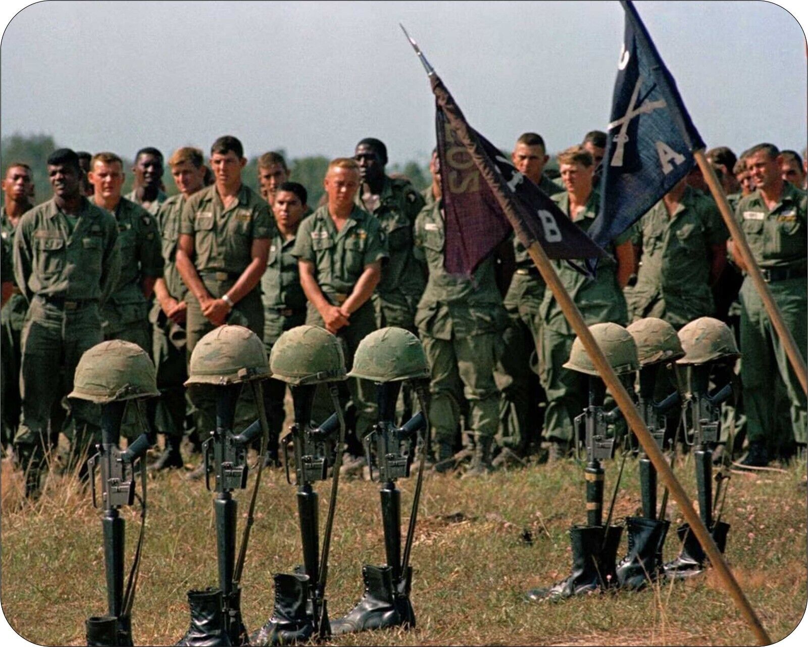 Vietnam War Rare Photo  Honoring the Brave patriotic Men Mousepad  Mouse Pad