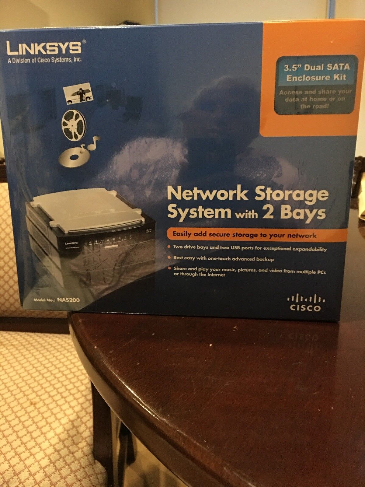 $1500 Brand New Cisco-Linksys Network Storage System with 2 Bays