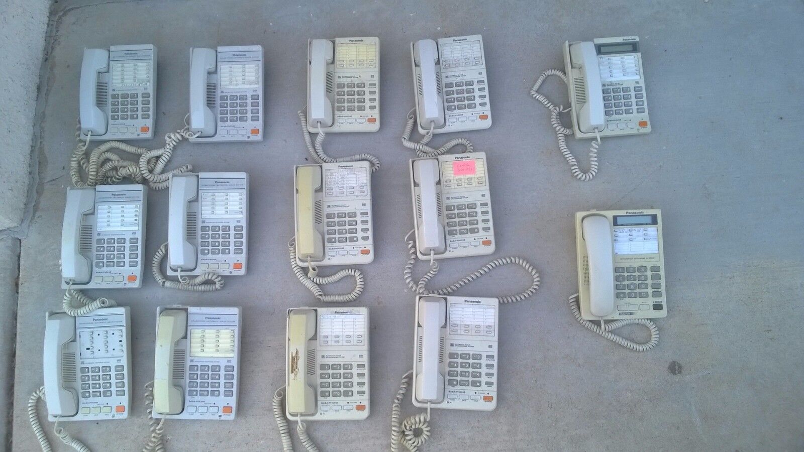 Lot of 14 - Panasonic Easa-Phone KX-T2355 KX-T2315 KX-TS17-W KX-T2365 