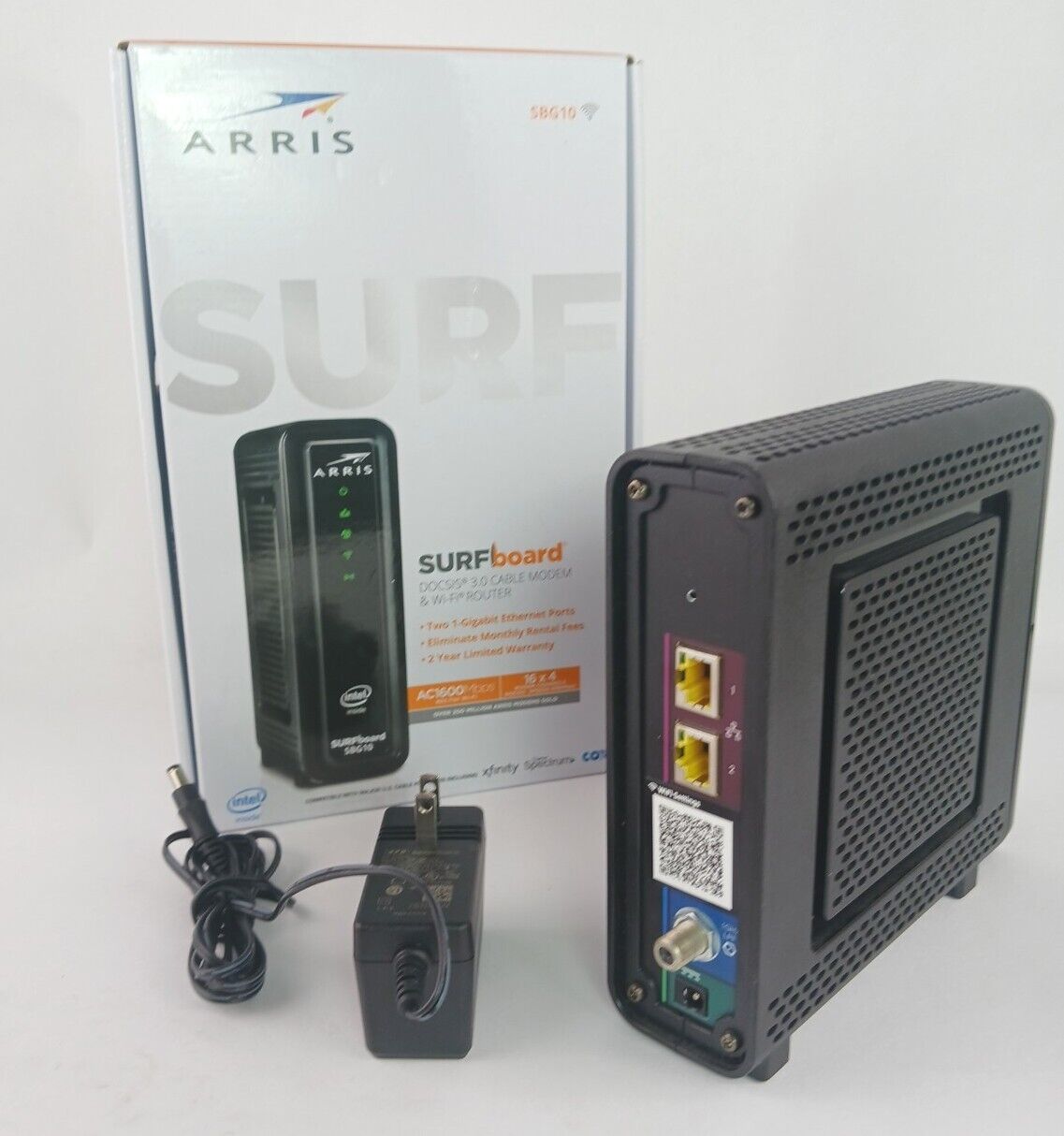 Router ARRIS Surfboard SBG10 DOCSIS 3.0 Cable Modem & Wi-Fi Router used clean