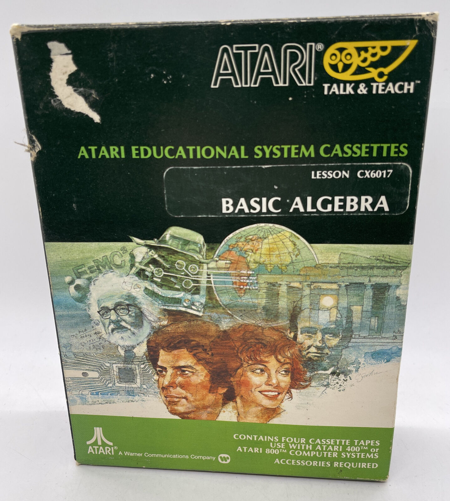 Atari Talk & Teach 400 / 800 Educational Cassettes - Basic Algebra Lesson CX6017