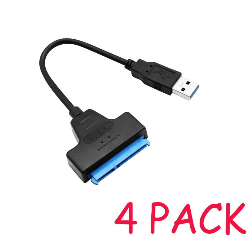 10PCS SATA to USB 3.0 Adapter Cable for 2.5inch Hard Drive HDD/SSD Data Transfer
