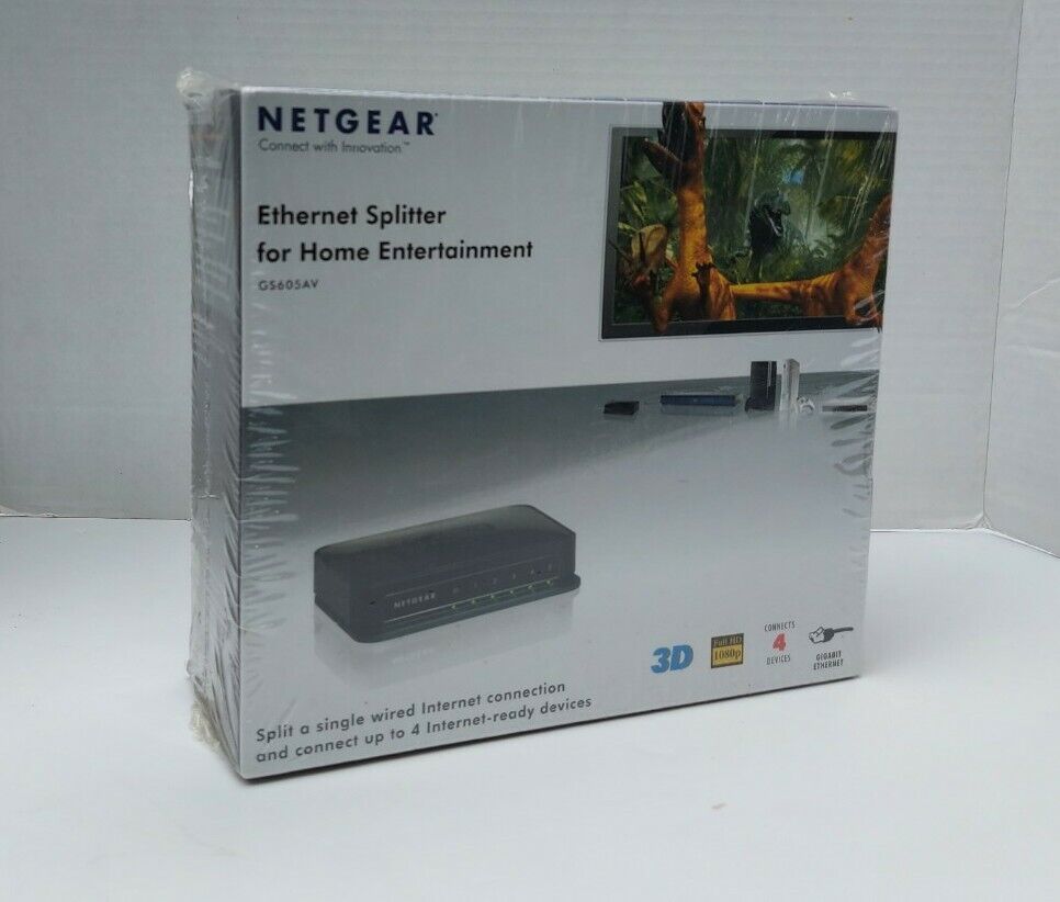 New Netgear Home Theater Network Switch GS605AV Gaming    16