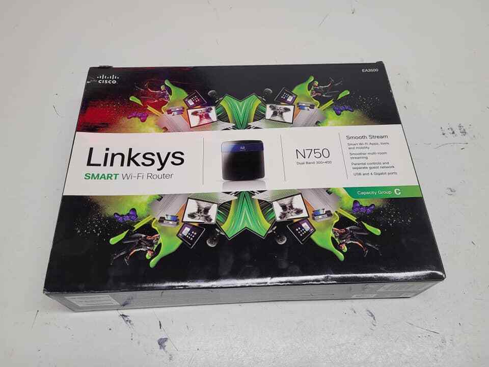 Linksys EA3500 N750 Dual Band Security Smart WiFi Router / sn2681  R4