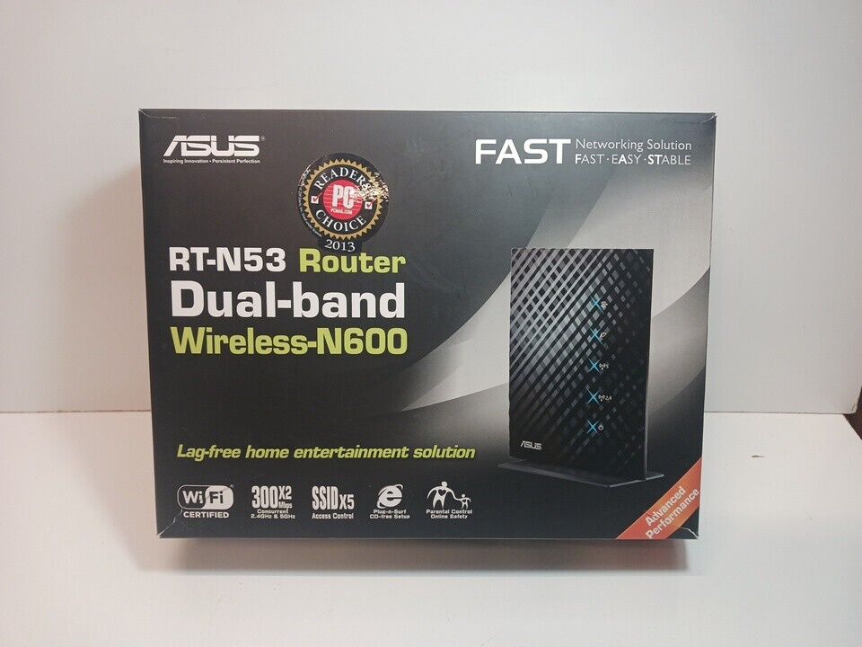 ASUS RT-N53 router dual band wireless-N 600 in  original box