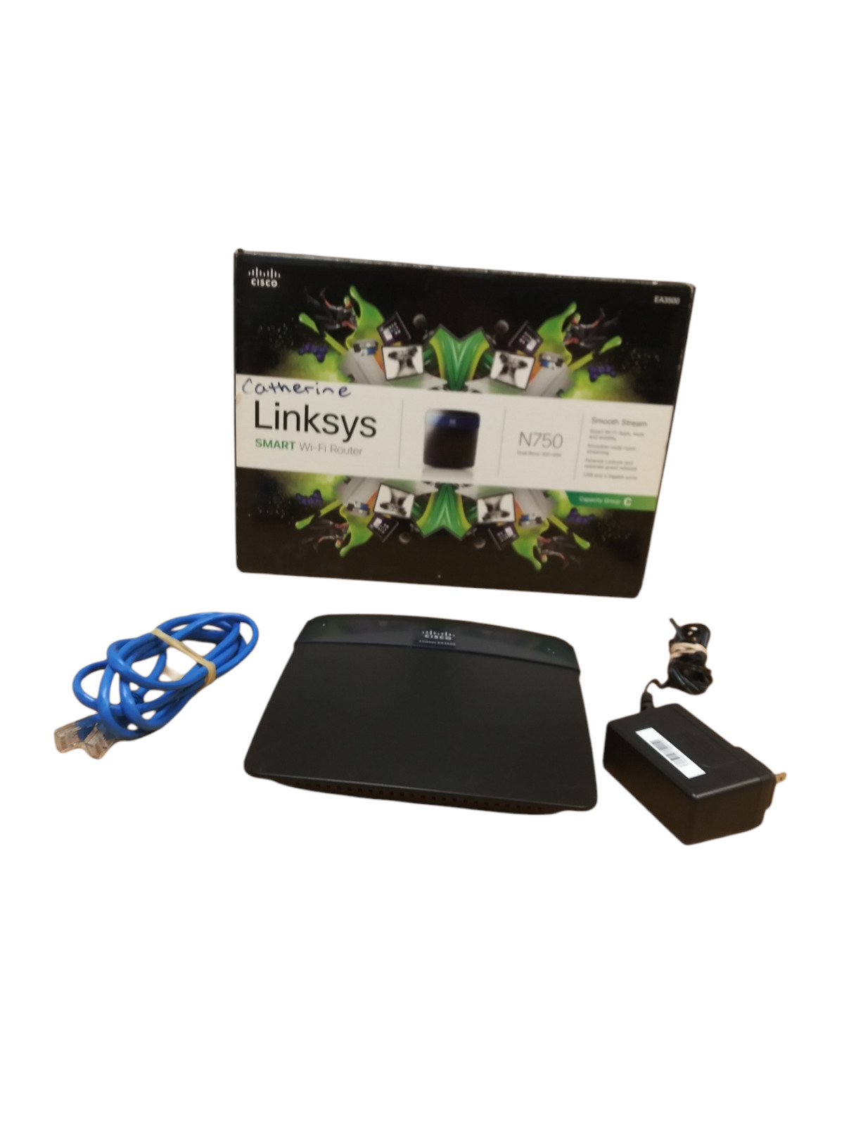 Linksys N750 EA3500 Dual-Band Smart Wi-Fi Router Gigabit and USB