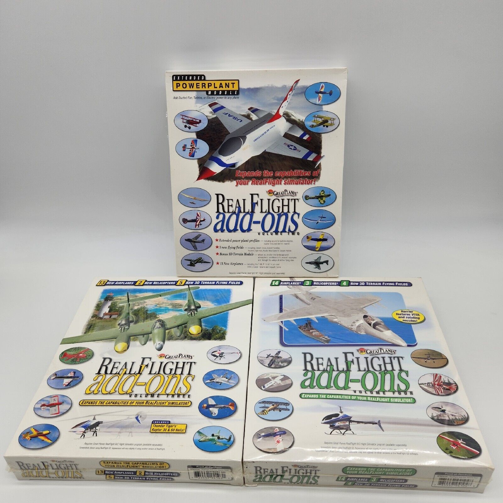 Real Flight add-on Vol 2 3 4 Expands Real Flight G2 Simulator Great Planes New