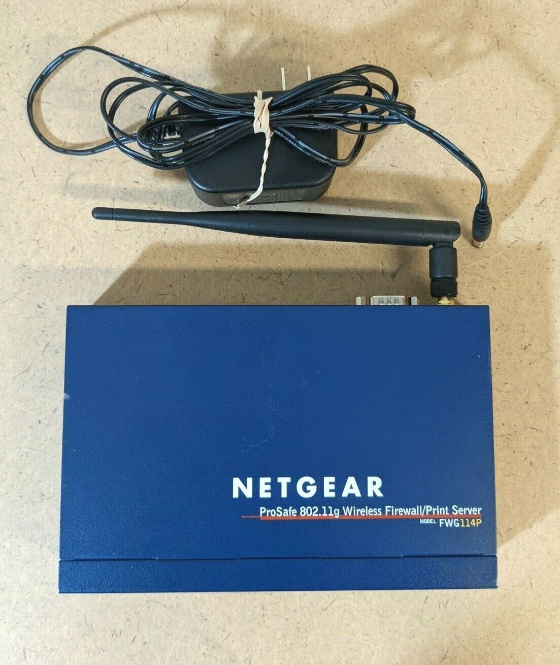 NETGEAR FWG114P ProSafe 802.11g Wireless Firewall/Print Server + Power Supply