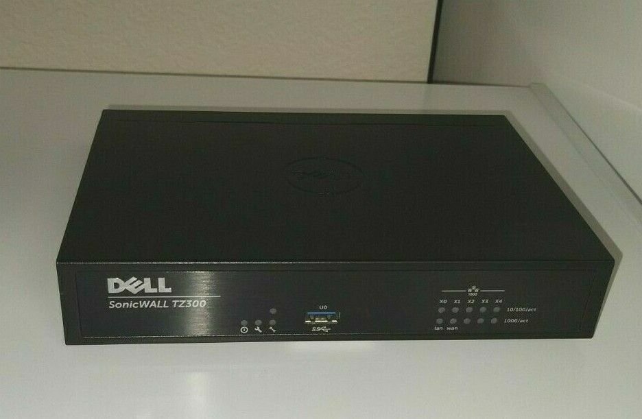 Dell SonicWall TZ300 Firewall Appliance w/ power adapter - read
