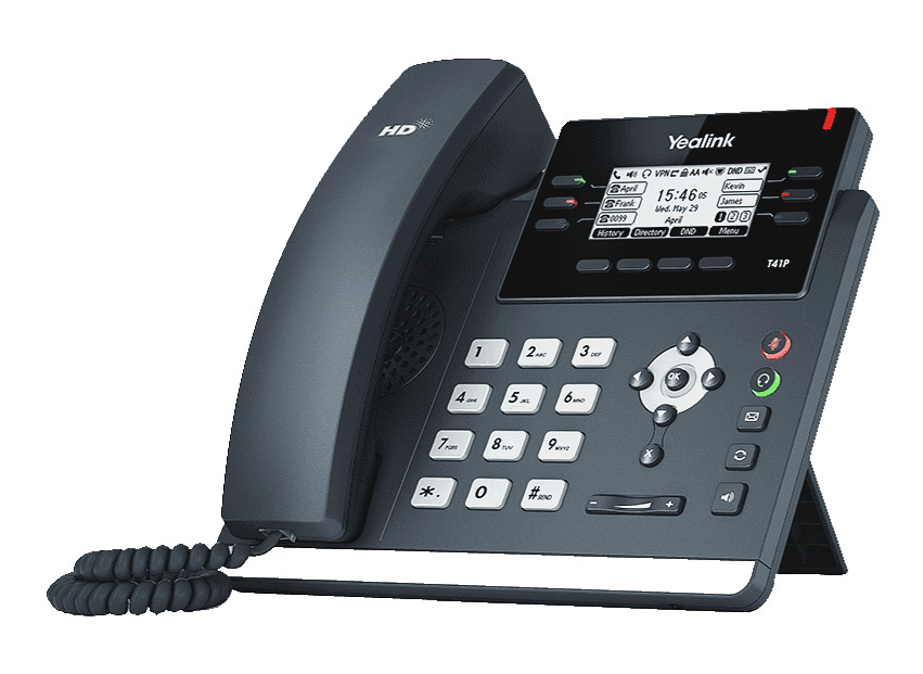Yealink SIP-T41P Corded VoIP Ultra-Elegant IP Phone - New