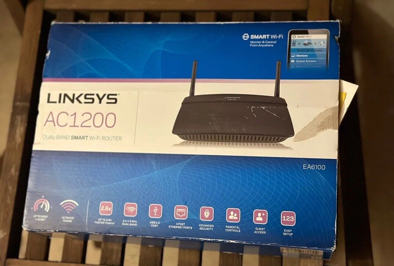 Linksys N750 dual band smart wi-fi router New In Sealed  Box