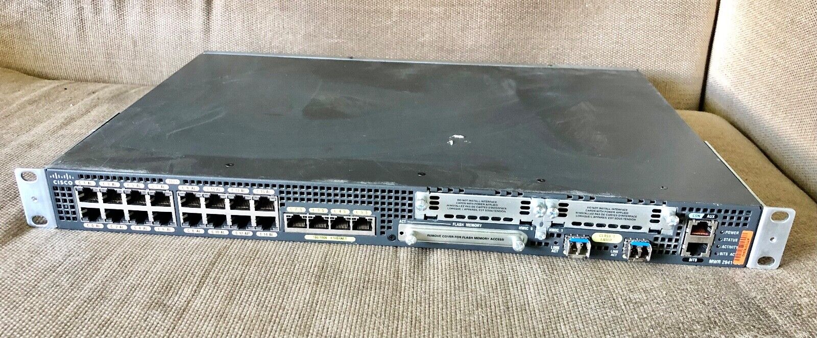 CISCO MWR-2941-DC-A 100 Mbps 100/1000 Wireless Router - Untested - For Parts