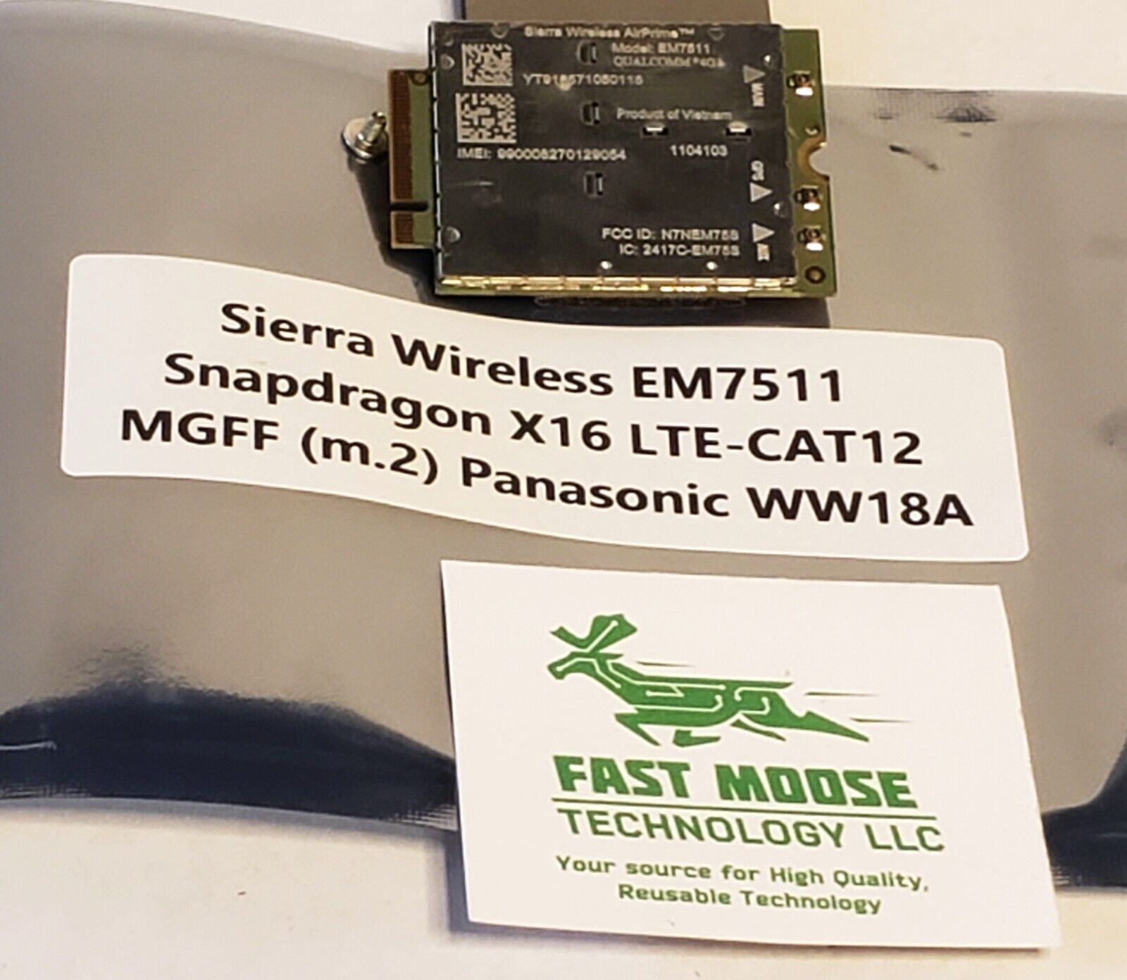 Sierra Wireless EM7511 Snapdragon X16 LTE-A CAT 12 Module FirstNet Toughbook