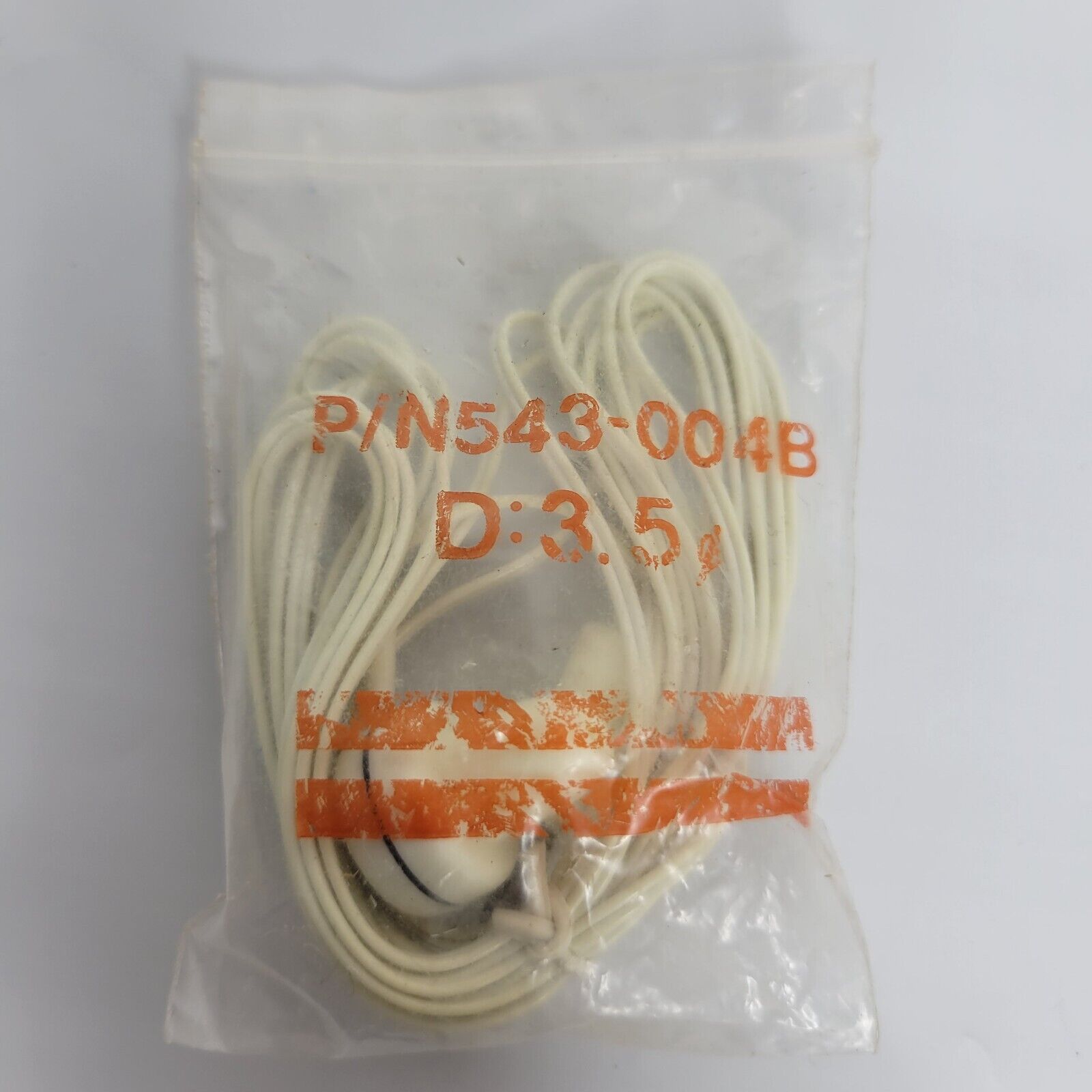 Mono earphone for a 1970\'s transistor radio.  p/n 543-004b 3.5 