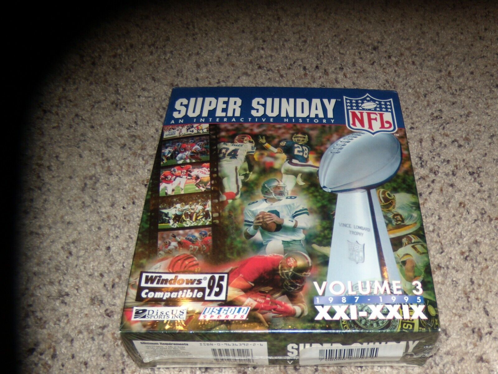 Super Sunday An Interactive History Volume 3 1987-1995 (PC, 1995) New & Sealed