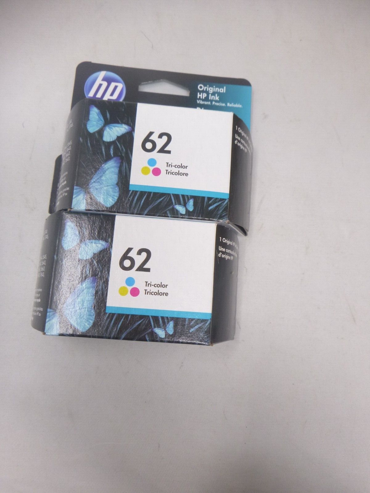 HP #62 C2P06AN Color Ink Cartridge 2 pack NEW GENUINE SEALED BOXES EXPIRED