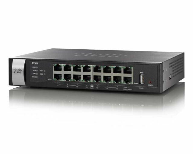 Cisco RV325 14-Port Gigabit Wired Router - RV325-K9-NA