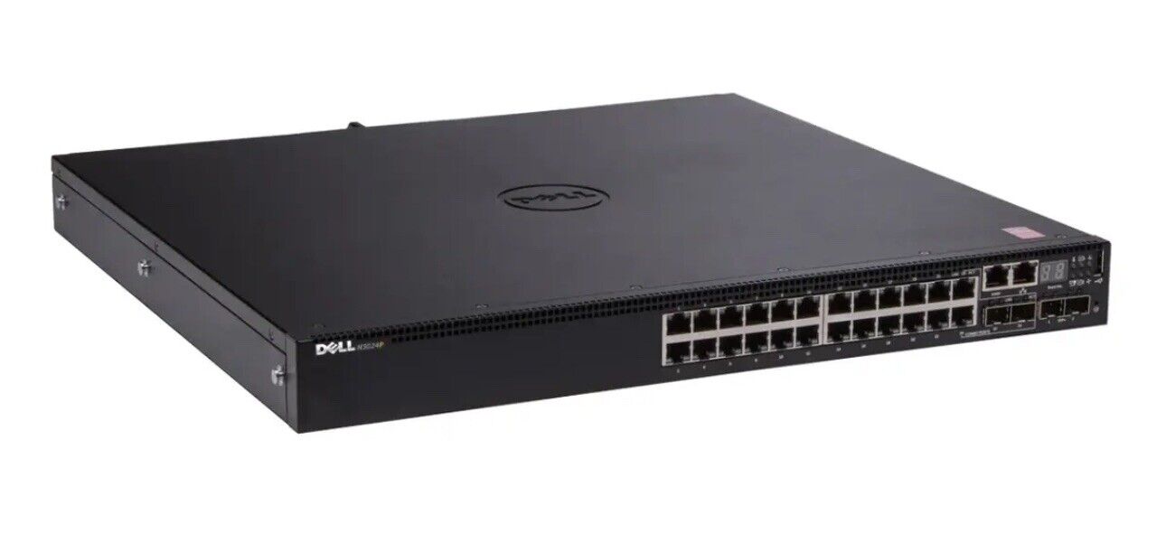 Dell Networking N3048P 48-Port PoE+ Network Switch w/ Dual Power Supply