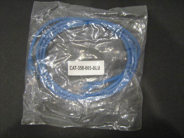 Lot of 10 NEW Cat 5e 5ft Patch cable  Cat-350-005-BLU