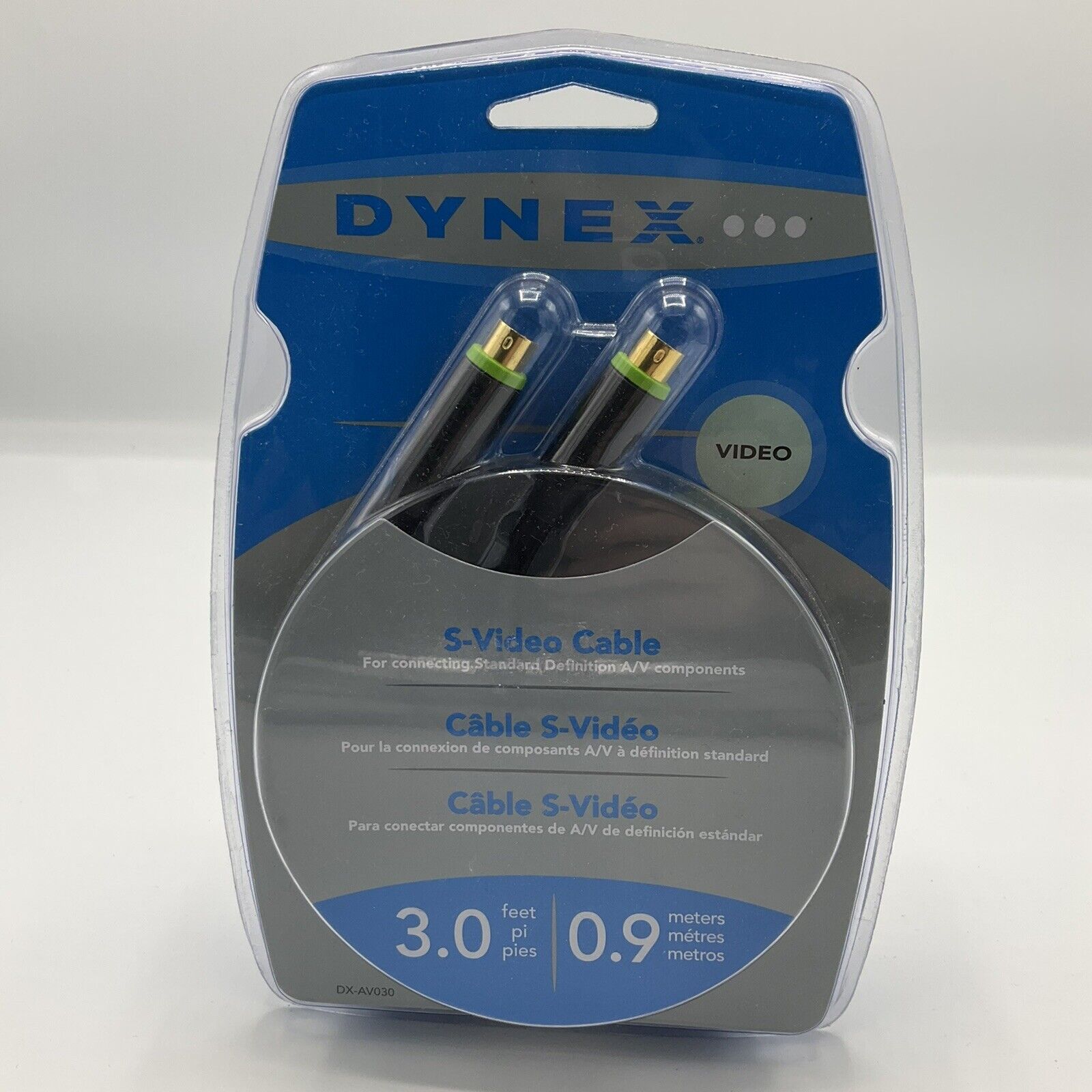 Sealed - Dynex S-Video Cable DX-AV030 3.0 Feet 0.9 Meters - New